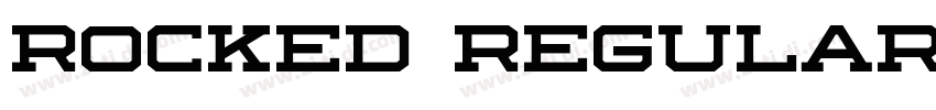 Rocked Regular字体转换